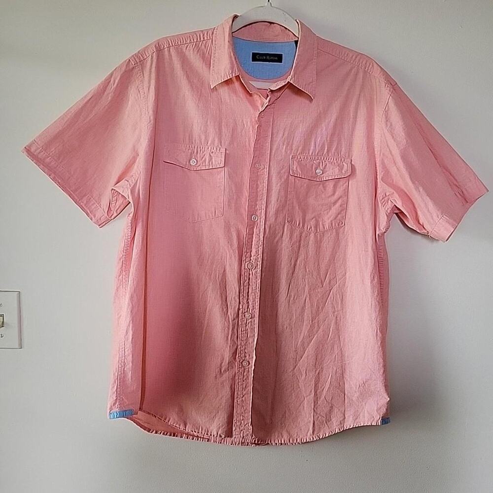 Club room pink button up